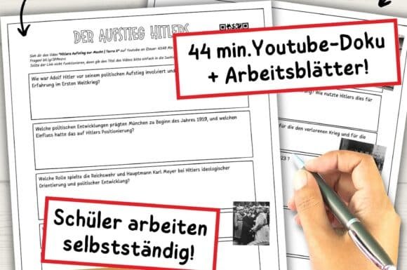 Dokus Hitlers Aufstieg Zur Macht Arbeitsbl Tter F R Sekundarstufe