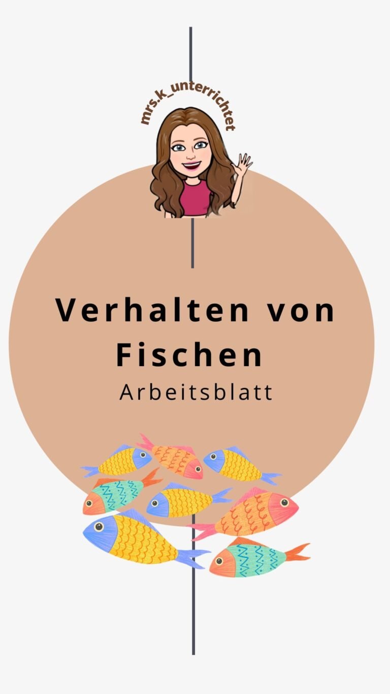 Arbeitsblatt Verhalten von Fischen