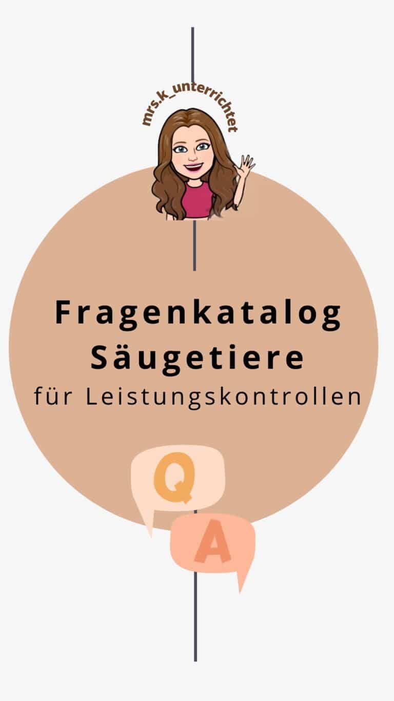 Fragenkatalog Säugetiere/Wirbeltiere für Leistungskontrolle