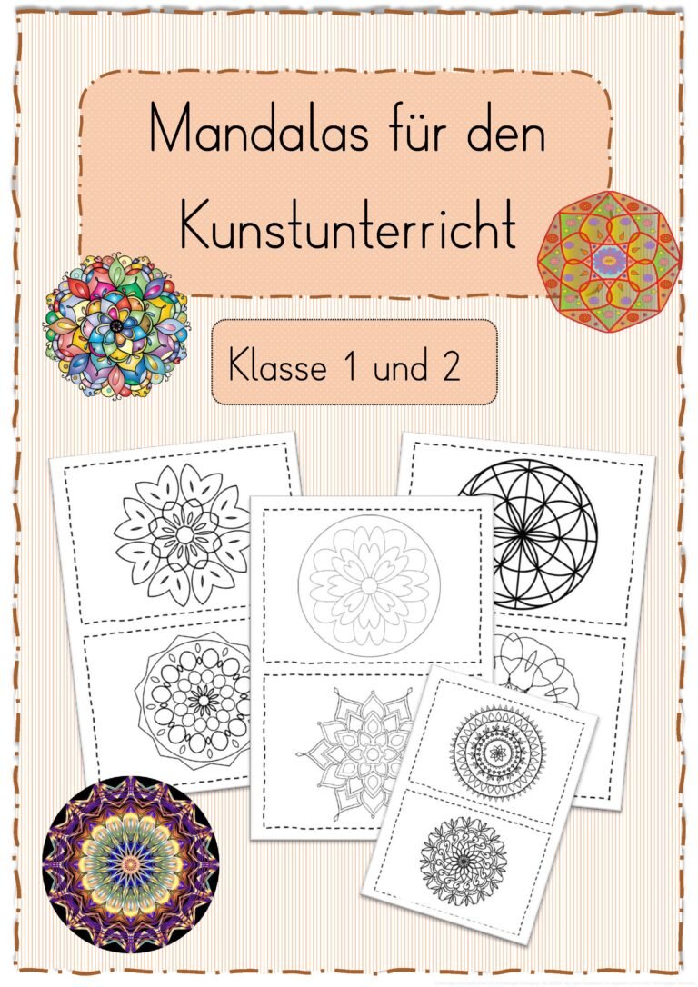 Mandalas für die 1. und 2. Klasse