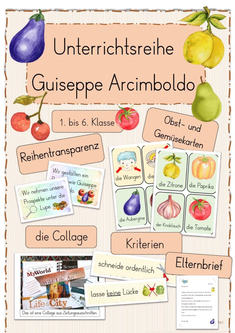 Diese Unterrichtsreihe umfasst 6. Stunden und wurde in einer 3. Klasse durchgeführt. Das Materialpaket beinhaltet: – einen möglichen Unterrichtsverlauf, – einen Elternbrief, – verschiedene Bildkarten für die Gruppenarbeit, – die Stundentransparenz,