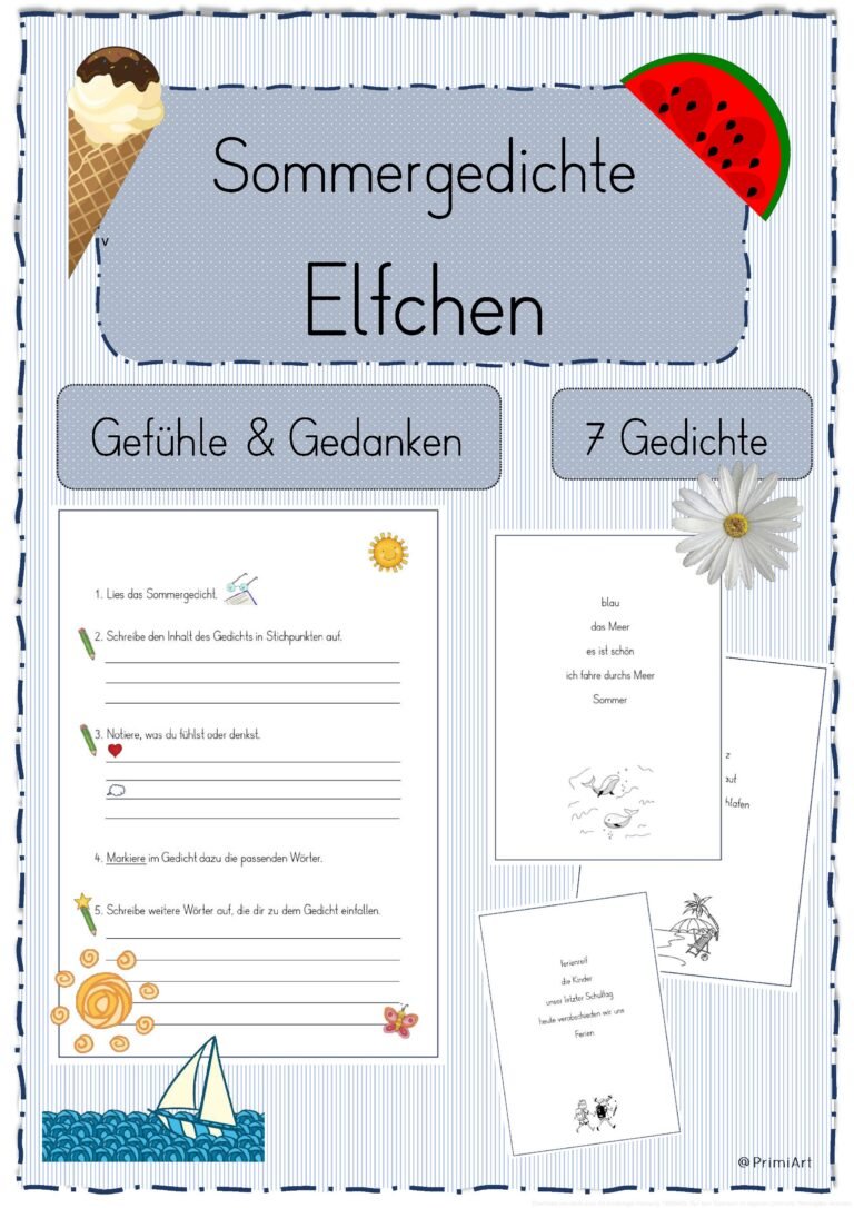 Sommergedichte – Elfchen – Schreibgeheimnis (Lesen)