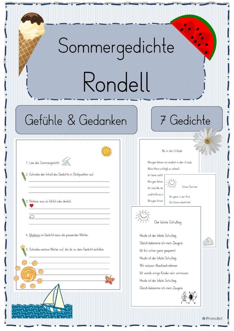 Sommergedichte – Rondell – Schreibgeheimnis (Lesen)