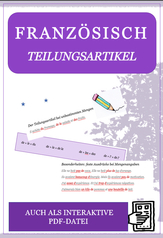 Französisch: Teilungsartikel – Interactive