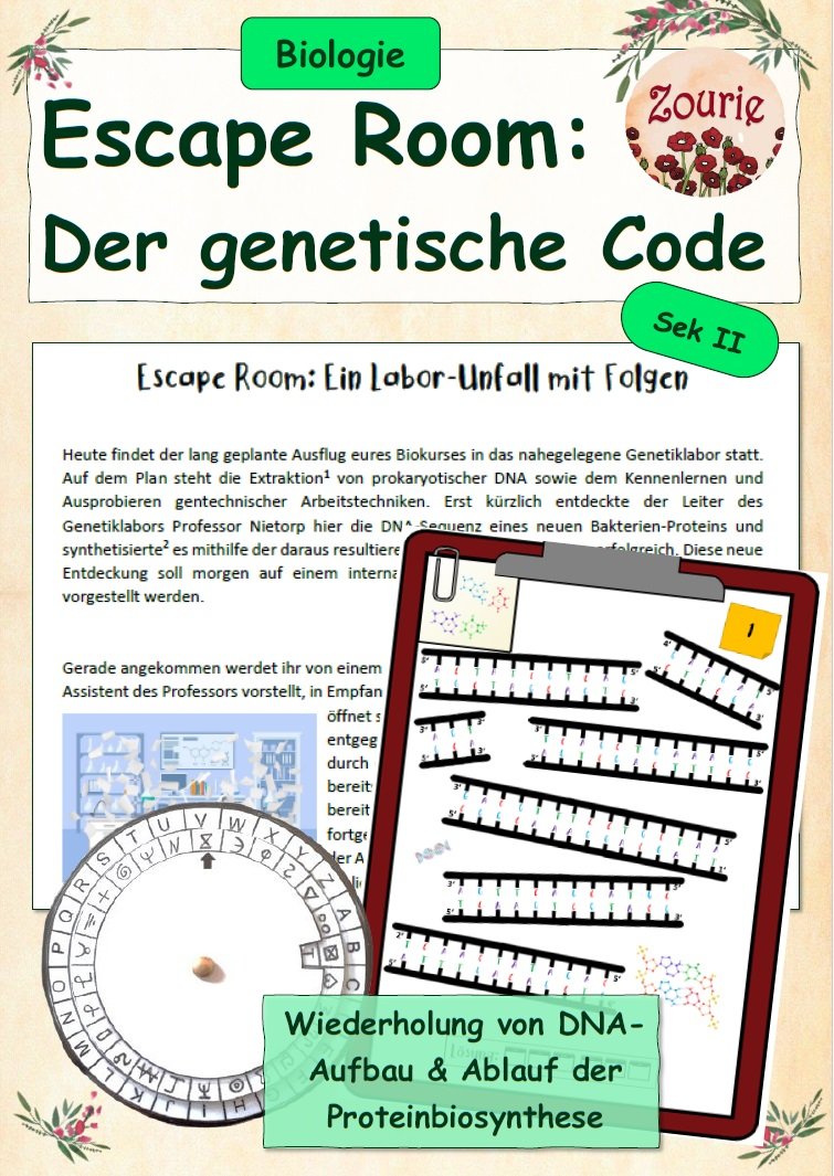 Escape Room Sek II: Der genetische Code