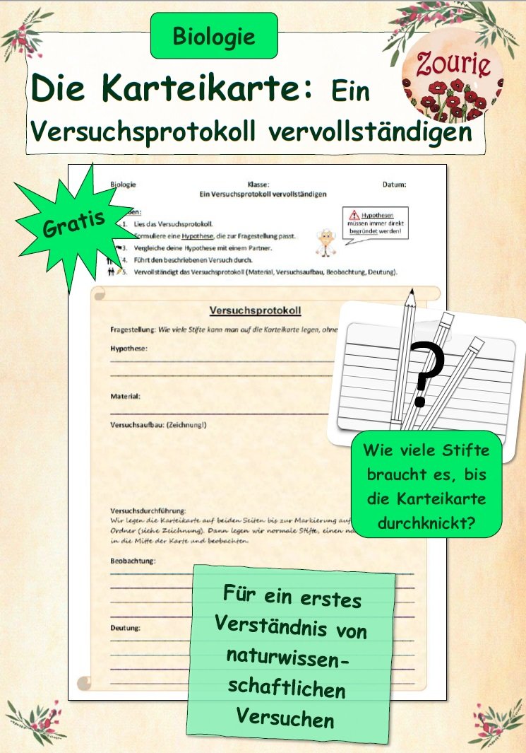 Wie stabil sind Karteikarten? – Ein Protokoll führen