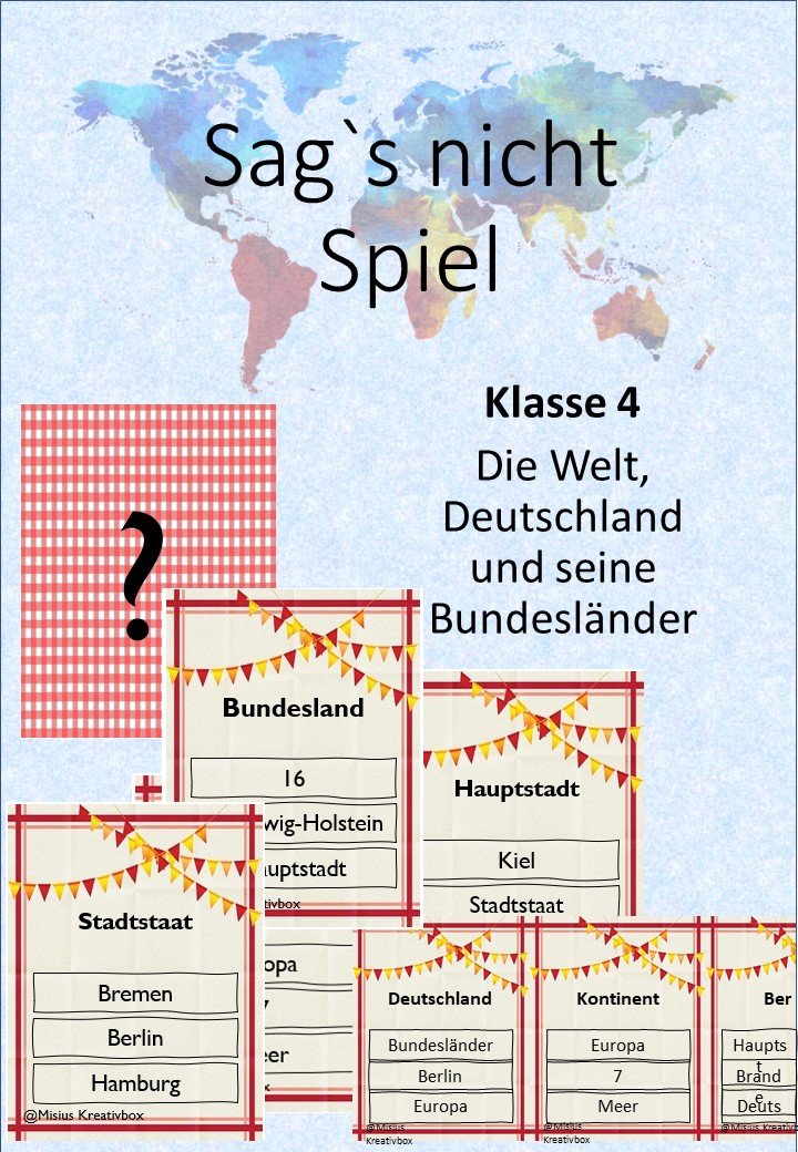 Sag`s nicht Spiel: Deutschland, Bundesländer, Nachbarländer