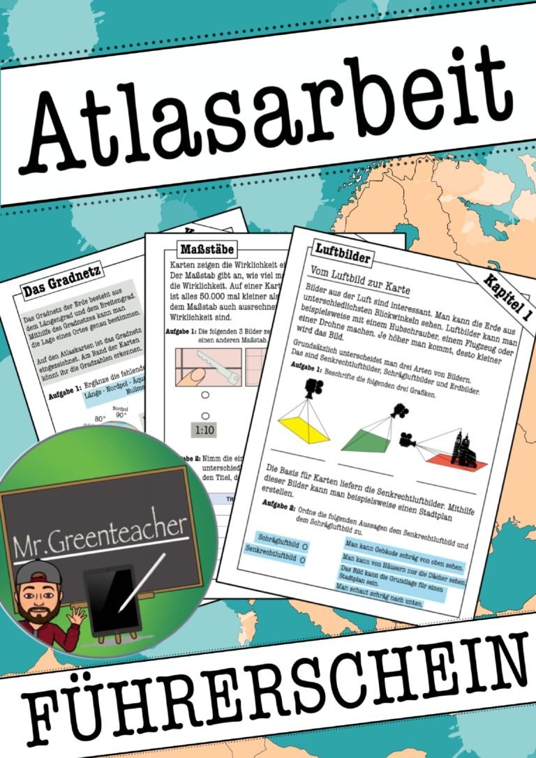 Atlasführerschein – Einführung in die Arbeit mit Atlas und Karte