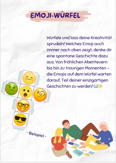 Emoji-Würfel-Magie: Geschichten aus Emotionen