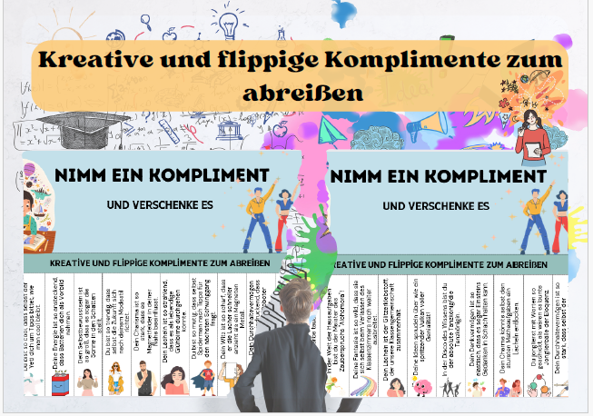 Kreative und flippige Komplimente zum abreißen