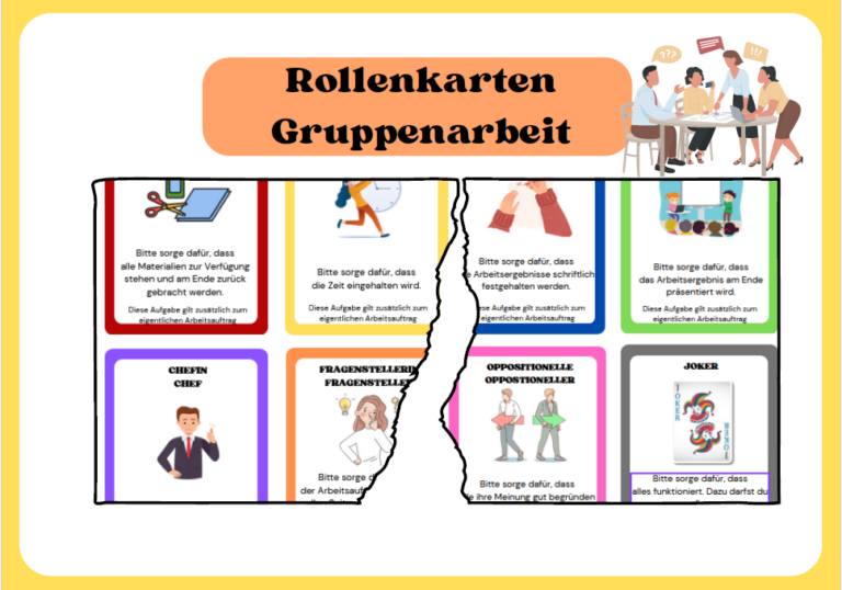 Rollenkarten für die Gruppenarbeit: Erfolg im Team