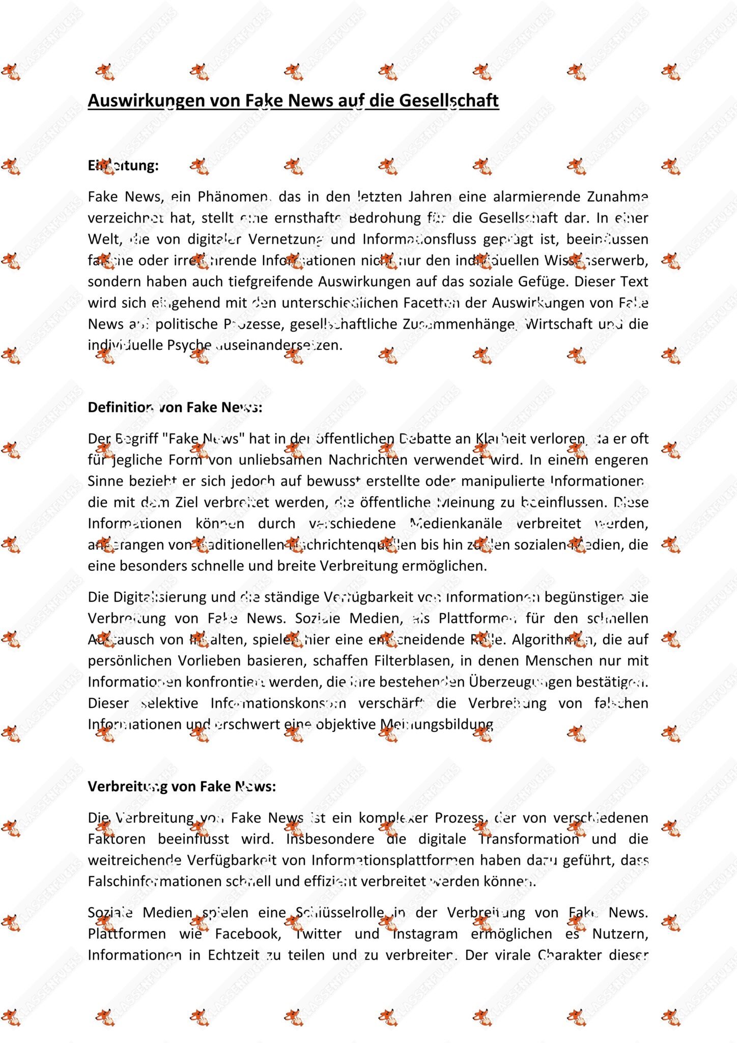 Klassenfuchs Image